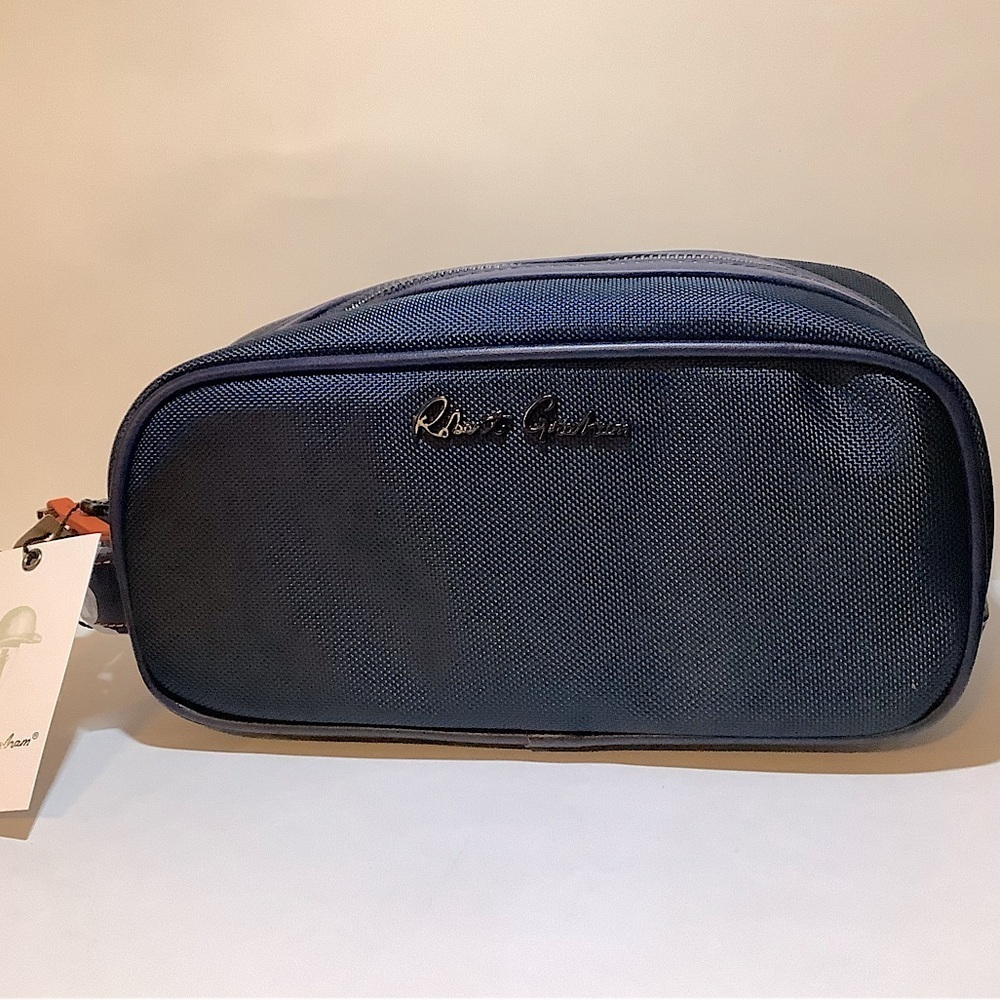 Robert Graham Hydrus Max Blue Toiletry Travel Bag New